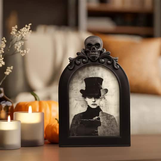 5" x 7" Black Arch with Skull Tabletop Frame by Ashland®